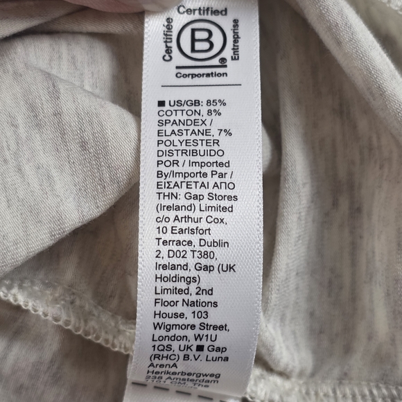 Athleta Long Sleeve Gathered Top Heathered Oatmeal Wmn's XL - Picture 11 of 12